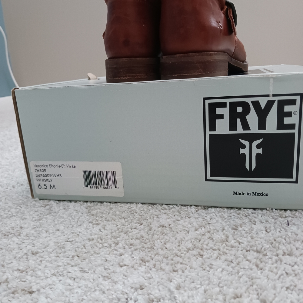Frye Veronica Shortie Slouch Boot In Whiskey - Picture 7 of 8